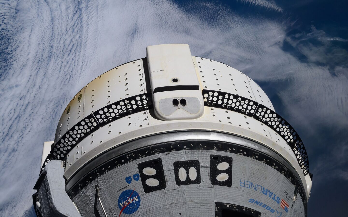 Boeing Starliner spacecraft photographed near the International Space Station