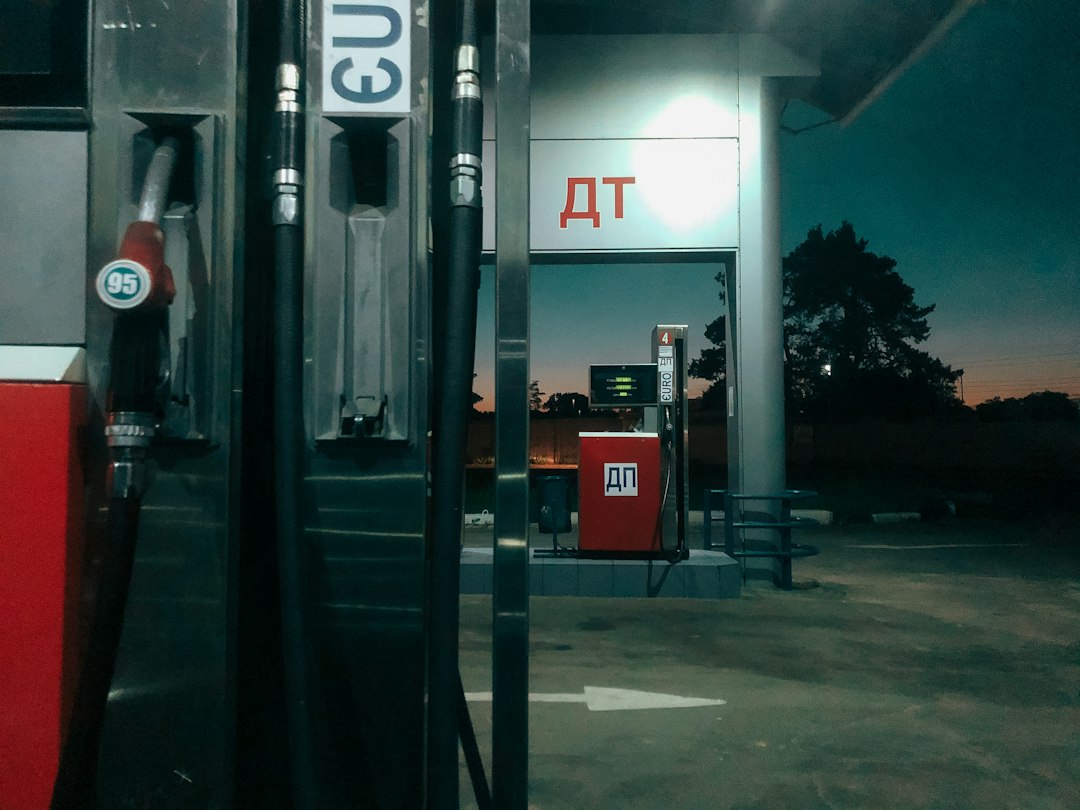 Fuel station representing energy infrastructure targeted in the Russia-Ukraine conflict