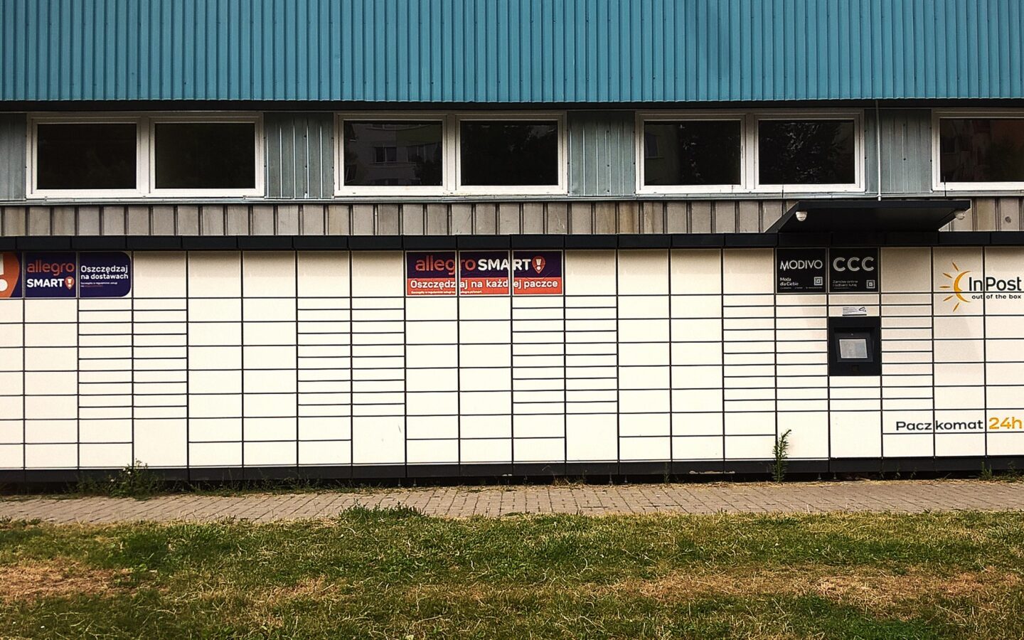 An InPost automated parcel locker in Lublin, Poland