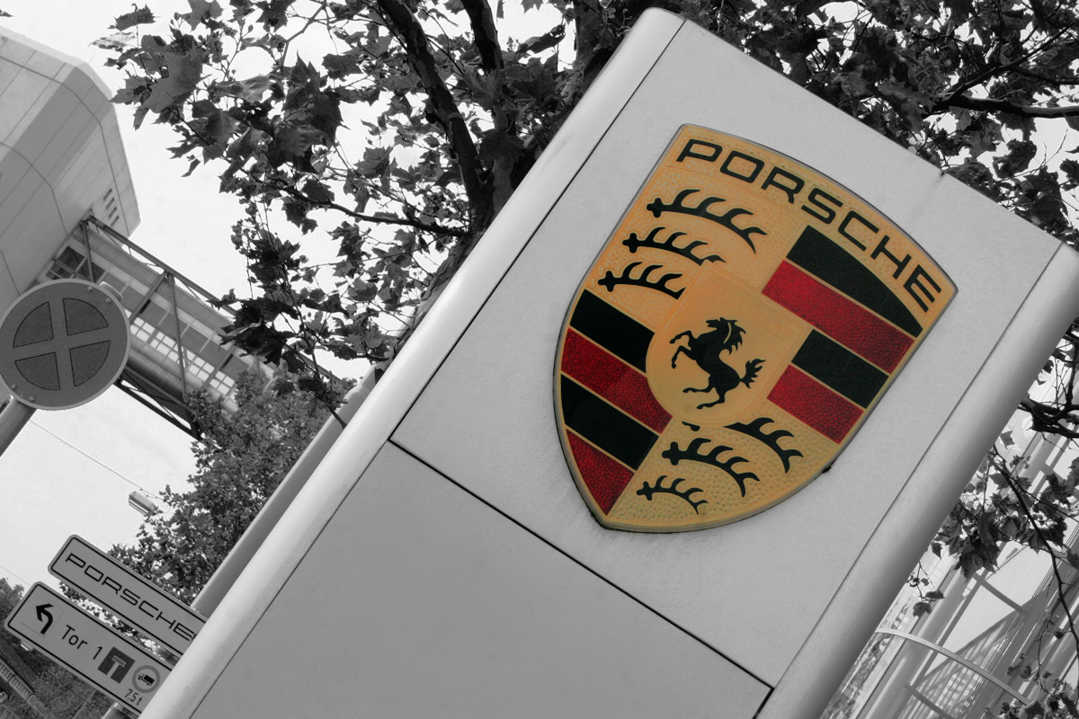 Porsche factory complex in Zuffenhausen, Stuttgart