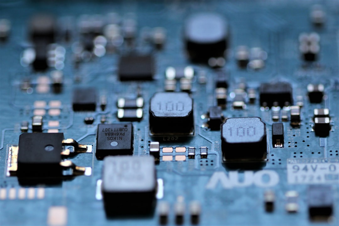 Close-up of a semiconductor circuit board representing MediaTek's new mobile chip