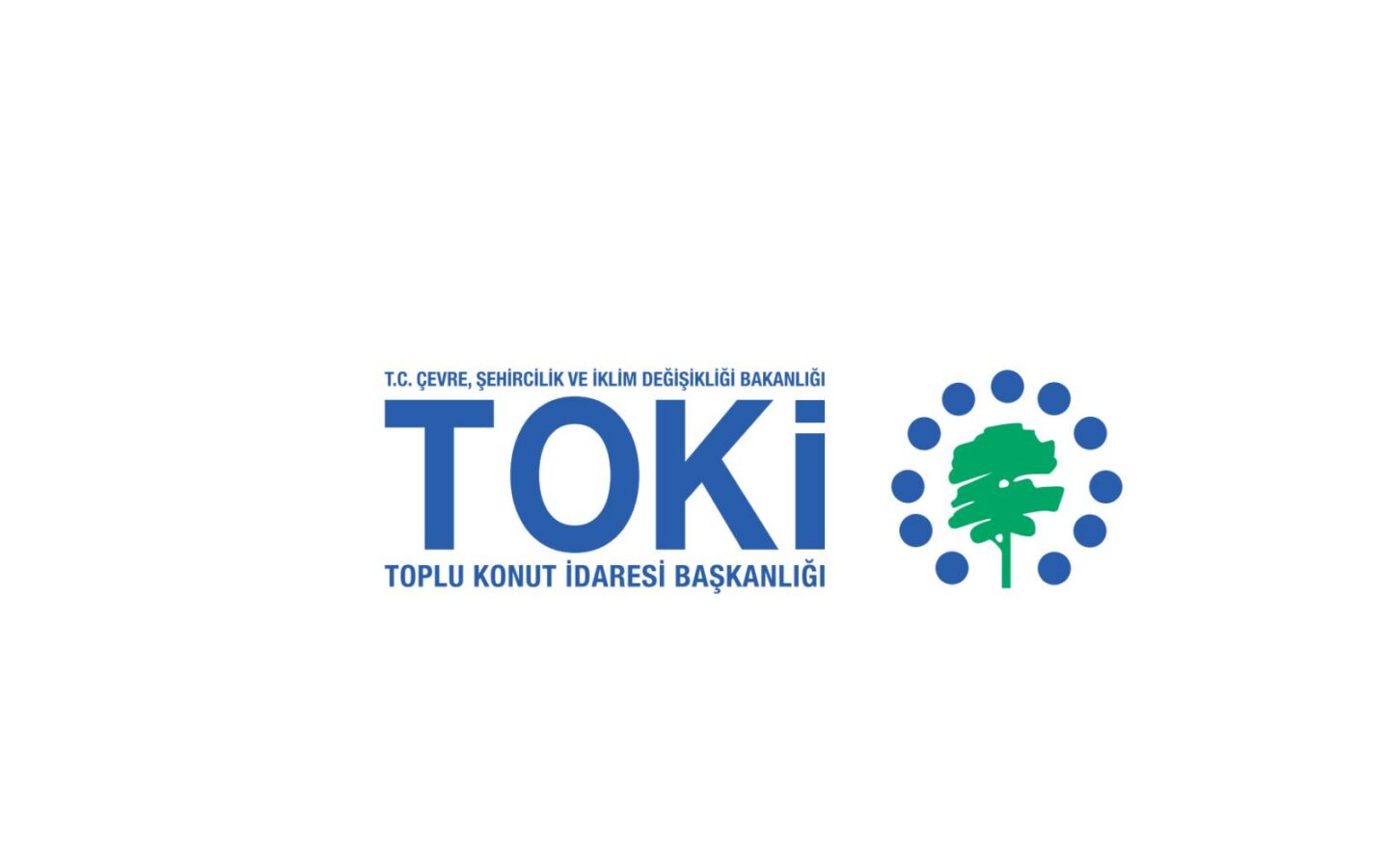 Toplu Konut İdaresi Başkanlığı TOKİ yatay kurumsal logosu