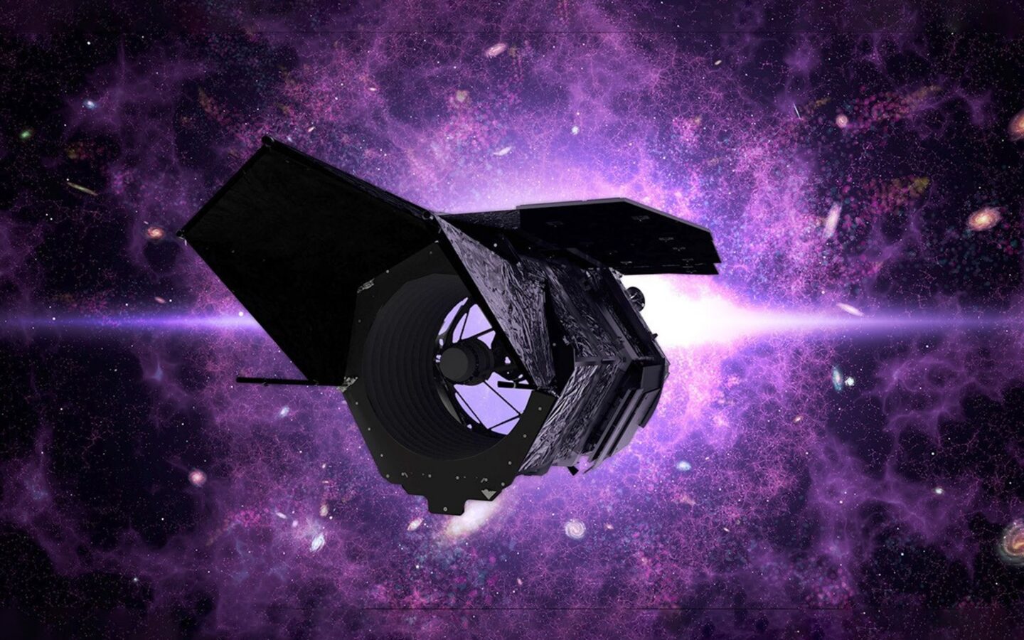 Artist rendering of NASA's Nancy Grace Roman Space Telescope