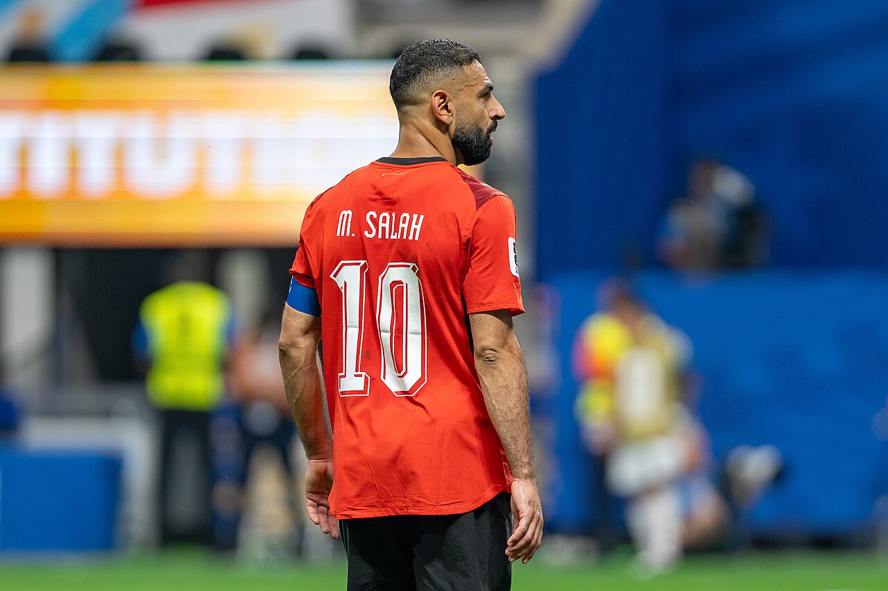 Mohamed Salah wearing Egypt's number 10 shirt during the 2026 FIFA World Cup
