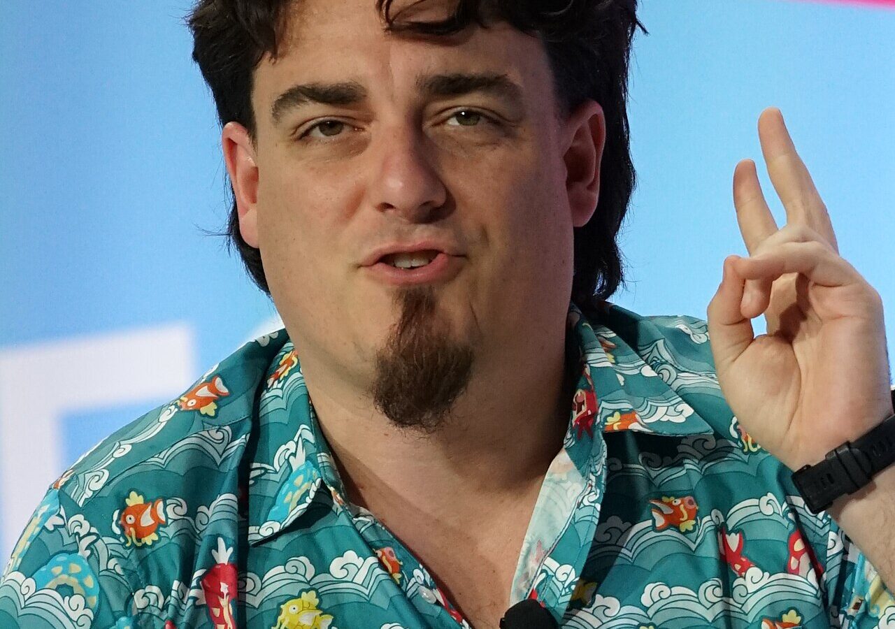 Anduril founder Palmer Luckey speaking at CES 2026 in Las Vegas