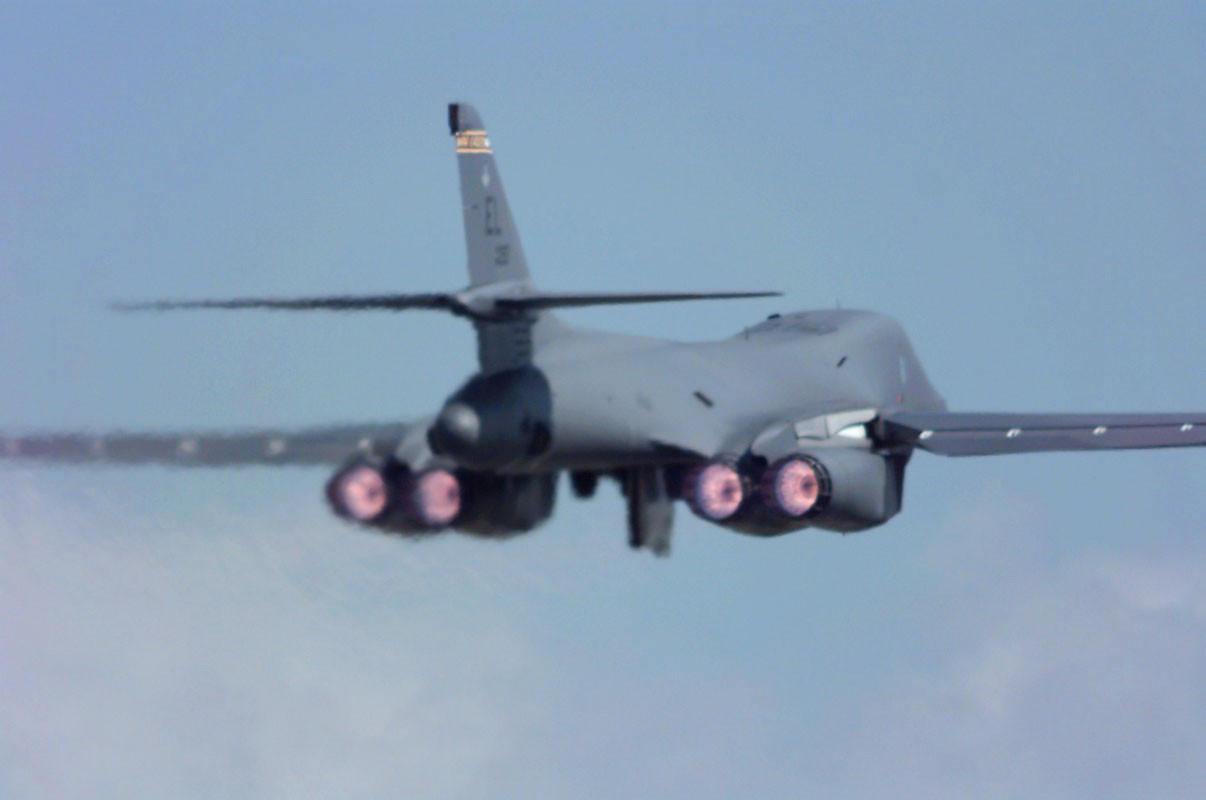 U.S. Air Force B-1B Lancer bomber at RAF Fairford
