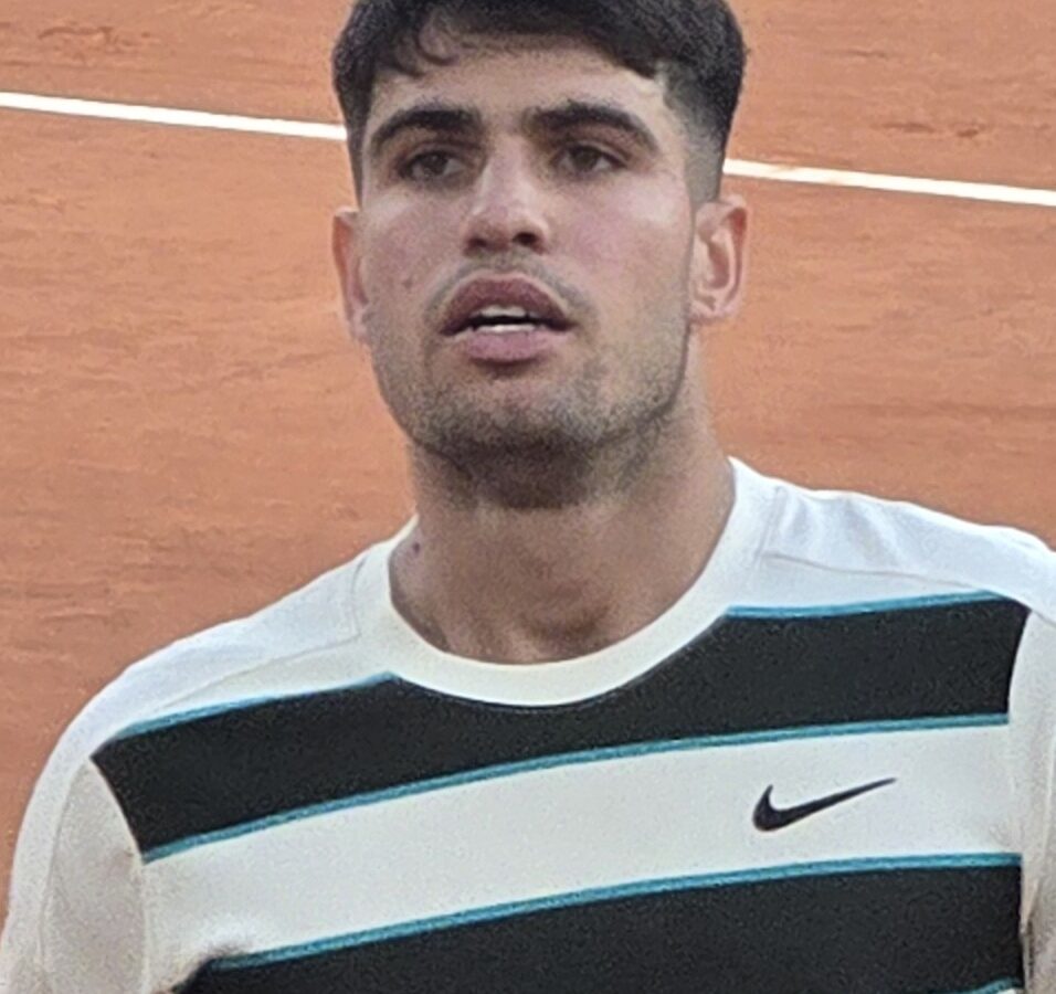 Carlos Alcaraz during the 2025 French Open
