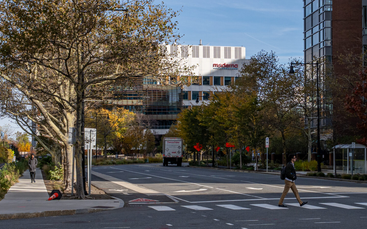 Moderna headquarters in Cambridge, Massachusetts