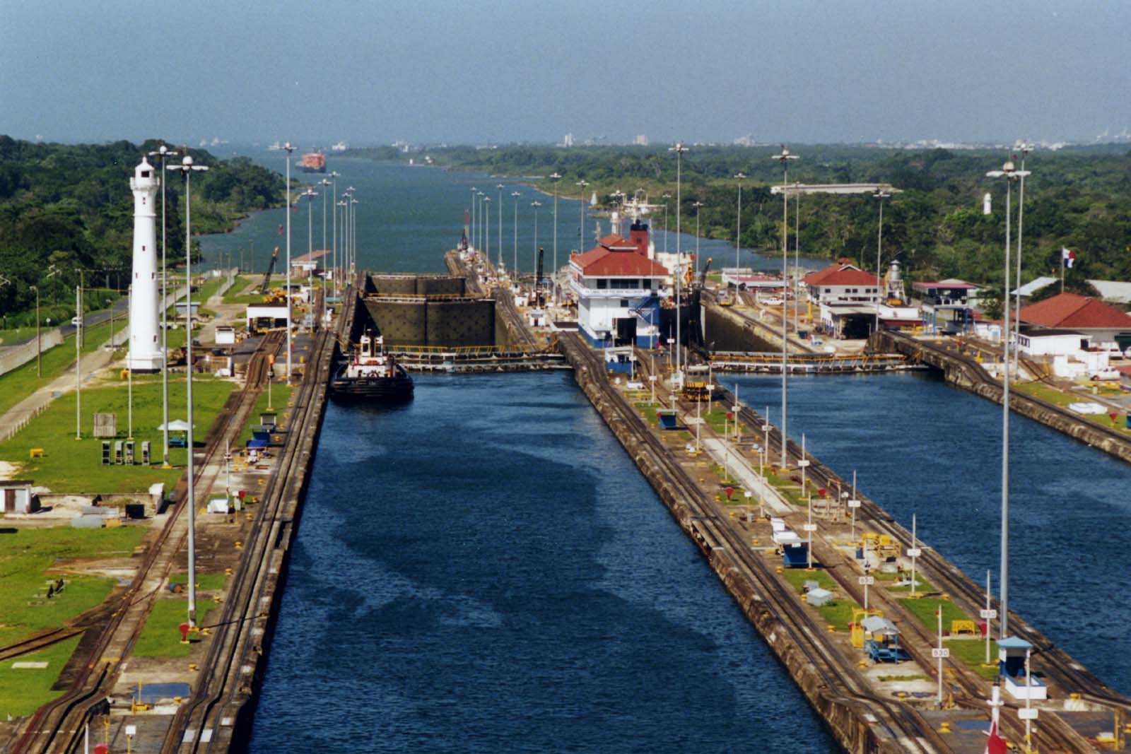 Panama Canal at Gatun Locks
