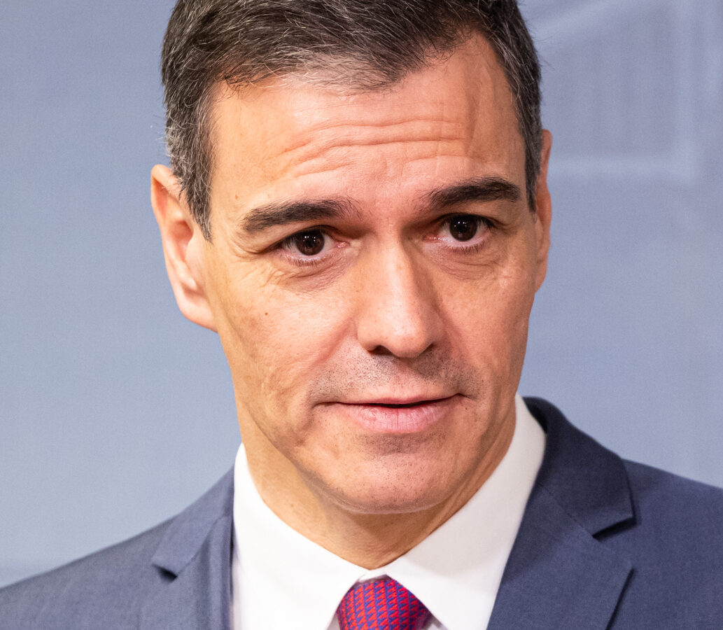 Spanish Prime Minister Pedro Sanchez during an official meeting in Helsinki in March 2025