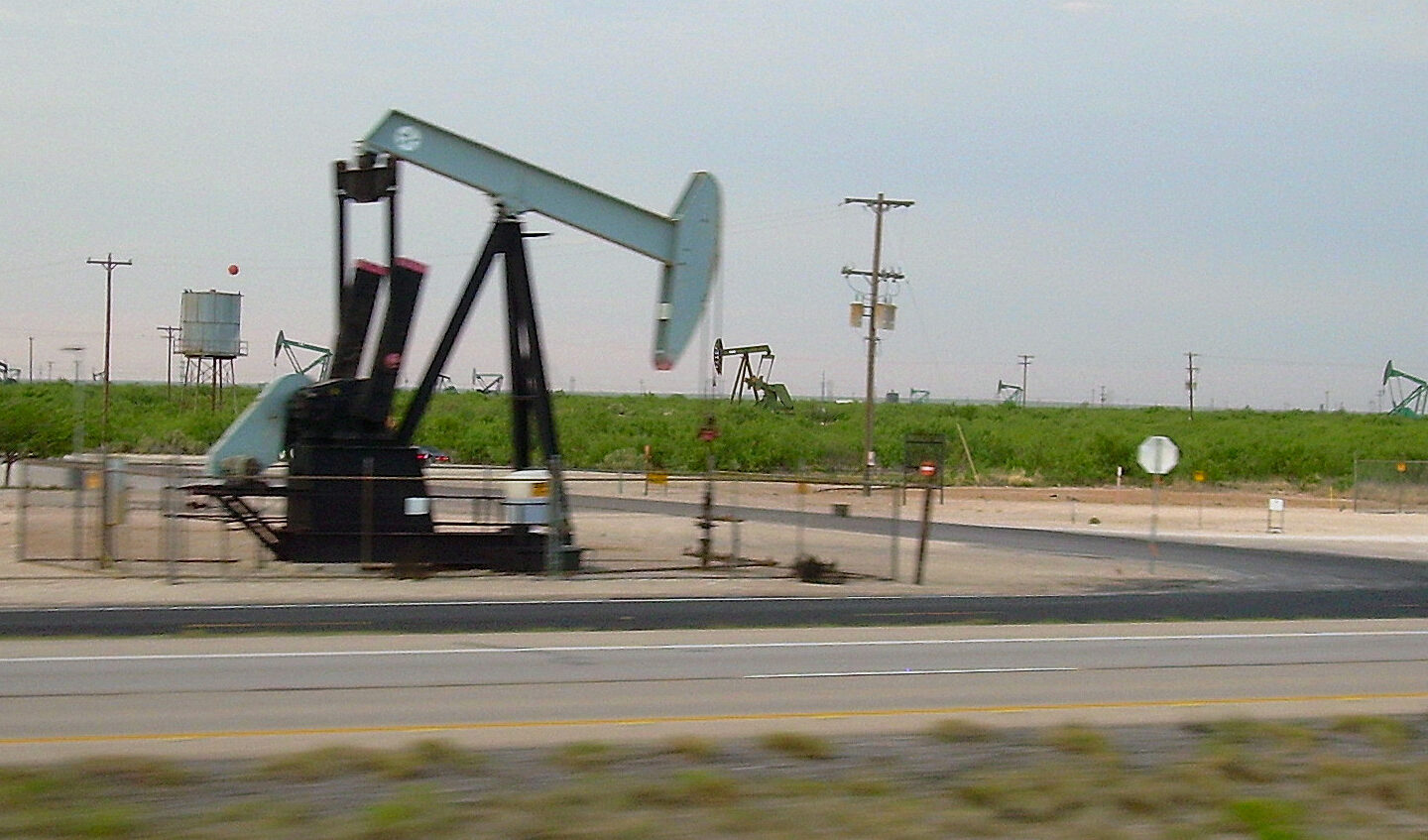 Oil pumpjacks in Texas