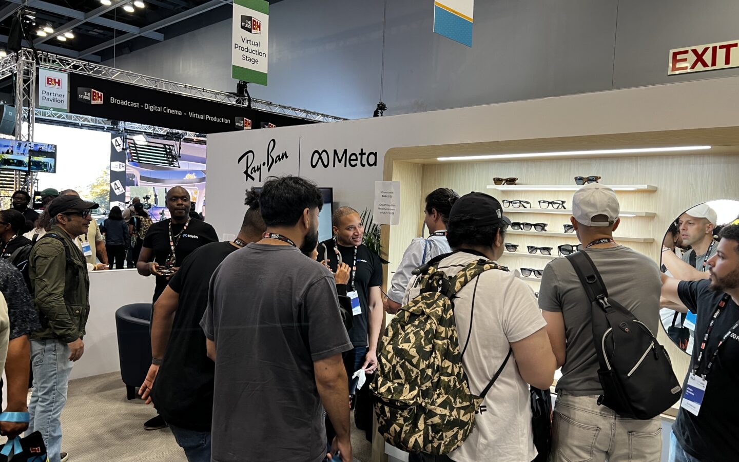 Ray-Ban Meta smart glasses on display