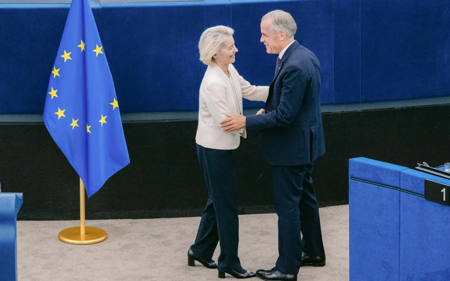 Kanada Başbakanı Mark Carney ve AB Komisyonu Başkanı Ursula von der Leyen Eylül 2026 toplantısında