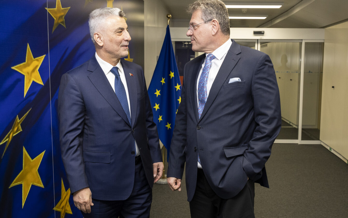 Ömer Bolat ve Maroš Šefčovič Avrupa Komisyonu görüşmesinde